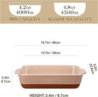 MALACASA 4.8 Qt Ceramic Oven Dish - Image 2