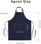 Tosewever Canvas Cross Back Chef Cotton Aprons - Image 8