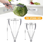 HOTEC Premium Stainless Steel Locking Kitchen Tongs - Image 3