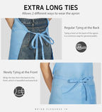 Syntus Apron for Men Women, Adjustable Cooking Kitchen Chef Aprons - Image 5