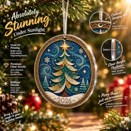 Christmas Ornaments, 2026 Christmas Ornaments,Christmas Tree Ornaments, Vintage Christmas Ornaments, Christmas Tree Decorations, Christmas Decorations - Image 3