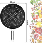 Splatter Screen for Frying Pan, Grease Splatter Guard, Heat-Resistant Splatter - Image 2