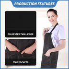 8/12/24 Pack Plain Bib Aprons Bulk, Unisex Apron - Image 4