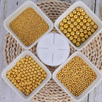 Sprinkles for Cake Decorating, 4 Sizes 4.76oz Gold Pearl Sugar Sprinkles with Nonpareils for Cake Cupcake Cookie Baking Dessert Donuts Topping - Image 4