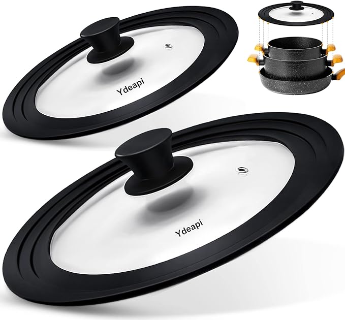Ydeapi Universal Lids for Pots, Pans & Skillets by Ydeapi
