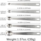 2Pack Mini Measuring Spoons Set, Heavy Duty Stainless Steel Teaspoon - Image 2
