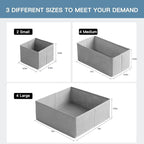 Criusia Drawer Organizer Clothes, 10 Pack Dresser Organizer - Image 2