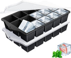Ice Cube Trays for Freezer, 2 Pack Easy Release Slicone Ice Cube Tray by Unknown