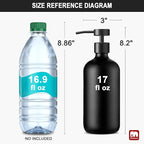 GMISUN Black Soap Dispenser, 2 Pack Matte Black Hand Soap Dispensers - Image 2