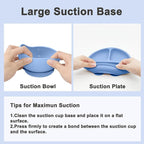 Silicone Baby Feeding Set | Baby Led Weaning Supplies Includes Suction Bowls - Image 5