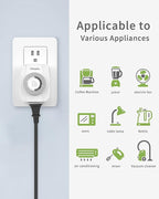 TiFFCOFiO Indoor Mechanical Outlet Timer, 3 Prong Timers - Image 7