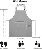 15 Pcs Adult Aprons Bulk with Pockets Adjustable Bib Chef Apron - Image 5