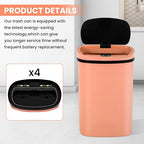13 Gallon Trash Can, 50Liter Plastic High-Capacity Automatic Kitchen Trash Can - Image 7