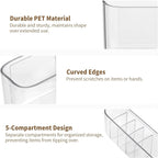 PAVSTINE 2 Pack Adhesive Medicine Cabinet Organizer, No Drilling Narrow - Image 4