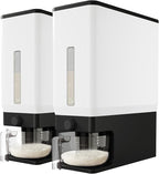 Lifewit 2 Pack Rice Dispenser 25 Lbs, Rice Storage Container Sealed Moisture by Lifewit