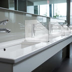 Vesici 2 Pcs Clear Acrylic Sink Splash Guard Freestanding Panel Barrier - Image 6