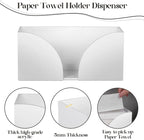 4Pack White Paper Towel Dispenser Countertop Acrylic Paper Towel Holder - Image 4