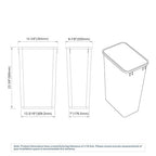 Dowell 50L Wastebasket Trash Container, 52.8Qt/13.2Gal, - Image 8