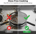 Splatter Screen for Frying Pan, Stainless Steel Grease Splatter Guard Splatter - Image 2