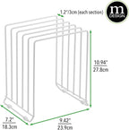 mDesign X-Large Steel Storage Tray Organizer Rack - Image 3