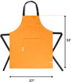 Cotton Canvas Apron for Women & Men – Adjustable Neck Strap & Waist Ties - Image 4