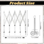 5 Wheel Pastry Cutter, Stainless Pizza Slicer, with1 Pc Double Wheel Cutter - Image 2