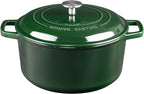 EDGING CASTING Enameled Cast Iron Dutch Oven Pot by EDGINGCOOKWARE