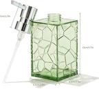 2 Pack Clear Saga Green Rust Proof Soap Dispenser Bathroom, Acrylic Plastic - Image 6
