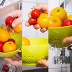 Heavy Duty 6 Inch Food Colander, Large Capacity Vegetable Strainer - Image 6