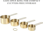 Martha Stewart Richburn 4-Piece Gold Stainless Steel Measuring Cup Set – - Image 3