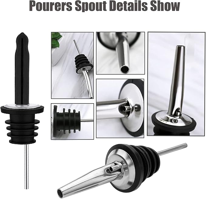 Pafusen 12 Pack Liquor Bottle Pourers, Liquor Pour Spout - Image 7