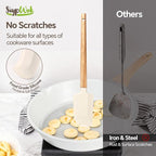 Silicone Spatula Set, Food Grade Rubber Spatula-5 Piece Nonstick Rubber Spatulas - Image 4