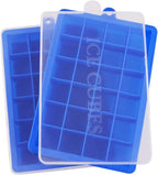 Ice Cube Tray, Silicone Square Ice Trays Easy Release Stackable Ice Cube Mold by Guardians