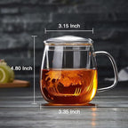 DOPUDO Glass Teacups 24 Pack Glass Tea Cup - Image 2