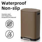 KdbK 13 Gallon Trash Can with Lid, 50L Fingerprint Proof Stainless Steel - Image 5