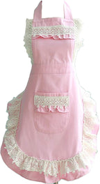 Hyzrz Lovely Home Work Adjustable Apron Cake Kitchen Cooking Women Girls Aprons by Hyzrz