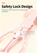 Baby Food Scissors with Travel Case, Portable Stainless Steel Shears with - Image 2