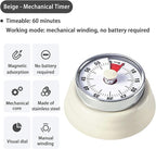 Elegant Stainless Steel Vintage Kitchen Timer - Image 2