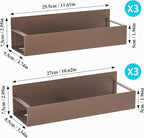 HuggieGems 6 Pack Magnetic Spice Storage Rack Organizer - Image 7
