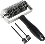 Pastry Lattice Roller Cutter, Stainless Steel Multi-Wheel Dough Cutter by EVEDMOT