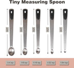 Mini Measuring Spoons Set, Tiny Stainless Steel Measure Teaspoons - Image 2