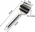 16x7x3.1cm High Grade Stainless Steel Noodle Lattice Roller Docker Dough Cutter - Image 5