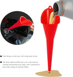 Oil Funnel, Plastic Long Neck Multi-Purpose Spill Saver Funnel, Engine Oil - Image 3