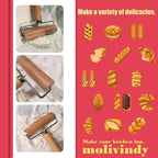 Small Rolling Pin, Wooden Dough Roller, Non-Stick Pizza Roller, Dough Baker - Image 4