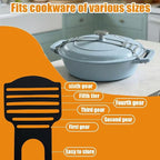 Adjustable Silicone Lid Lock Strap, Compatible - Image 2