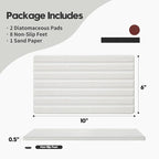 Razborci 2PCS Water Absorbing Stone Drying Tray Mat - Image 2