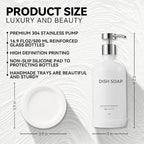 Glass Soap Dispenser Bathroom Set by Janxin, Foaming Kitchen soap Dispenser - Image 2