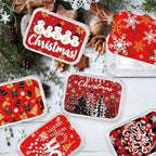 DIYDEC 36PCS Christmas Aluminum Food Containers Foil storage Tin with Lids - Image 5