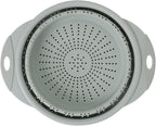 Dexas 10" Collapsible Silicone Colander in Sage, Kitchen Strainer - Image 2