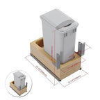 Dowell Single 50Qt Undermount Trash Pull-Out Waste Container - Image 5
